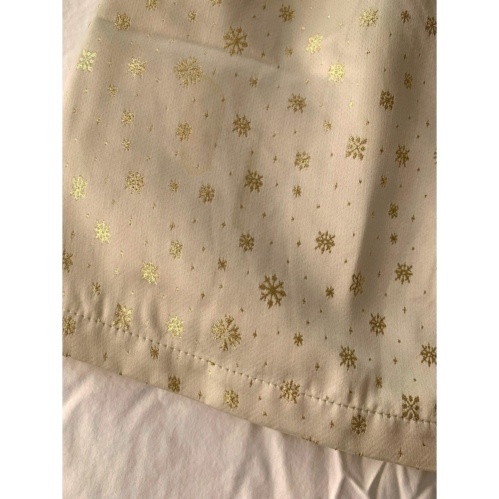 Disney Girls Ivory Gold Glitter Satin Minnie Mouse Princess Dress NWOT / Size 4 - Picture 14 of 16
